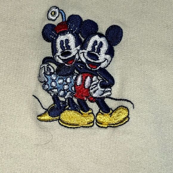 Disney Vintage Baby Yellow Mickey & Minnie Hooded Sleep Top Size 2XL EUC - Picture 3 of 10